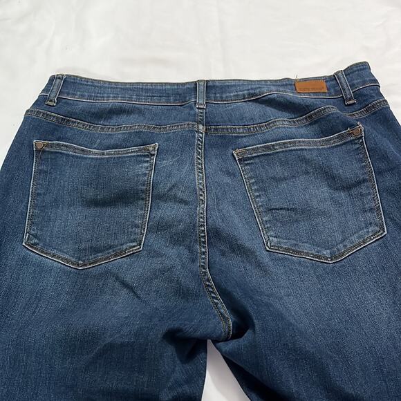 Judy Blue Skinny Fit Distressed Ripped Denim Casual Basic Jeans Plus Size 18W - Picture 4 of 9